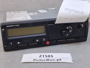 Tachograf cyfrowy GWARANCJA 100% sprawności SIEMENS VDO typ 1381, nr A 001 446 25 33, zasilanie 24V, wymiana baterii 04.2026