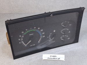 Zegary, deska rozdzielcza RENAULT ILIADE EURO 2, obrotomierz, wskaźnik paliwa, wskaźnik oleju, wskaźnik temperatury płynu, wskaźnik ciśnienia powietrza,  ZUS-FR 89 652 659, nr 87 001 318, nr 88 445 052, RVI 5010 206 938, VDO 110.008/710