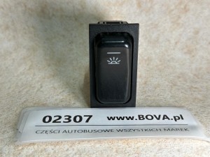 Włącznik, klawisz, przycisk oświetlenia autobusu, nr 1526.56.303.00, deska rozdzielcza Mercedes
