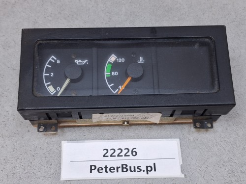 22226, Zestaw zegarów, 2 zegary MAN 81.27202.6094, VDO 110.801010008, ciśnienie oleju, temperatura cieczy (2).jpg