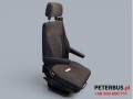 12693, ISRI Fotel kierowcy autobusu, pneumatyczny, dwa podłokietniki, regulacja odległości od kierownicy, pas 3-punktowy, zagłówek, widoczne przetarcia, tapicerka do prania lub wymiany, kompletny, (17).jpg