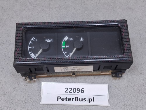 22096, Zestaw zegarów, 2 zegary MAN 81.27202.6094, VDO 110.801010008, ciśnienie oleju, temperatura cieczy (5).jpg