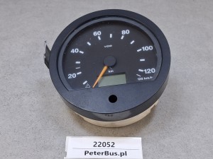 Prędkościomierz Siemens VDO typ 1323.0301, rok produkcji 2005, nr 1323-030103000223, skala do 125 km/h
