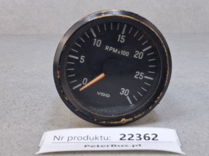 Obrotomierz VDO, WWG: 333 065 001X, VDO nr N 02 061 007, rok produkcji 1998, sprawny, używany, pęknięta obudowa tylna (przecena)