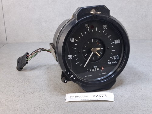22673, Tachograf analogowy ZMP MERA-POLTIK, Vmax 125 kmh, z zegarem, wtyczka 4 PINy, rejestruje czas pracy jednego kierwocy,  (7).jpg