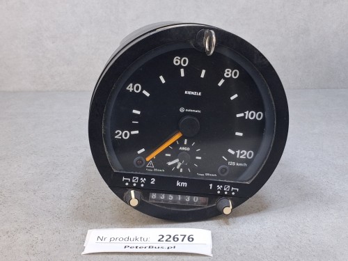 22676, Tachograf analogowy zegarowy - okrągły, otwierany, na kluczyk, VDO, 125 kmh,  typ. 1318.27, 1997 rok, na tarczki, 24V (4).jpg