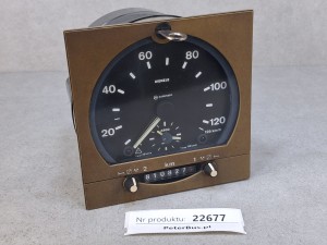 Tachograf analogowy KIENZLE Typ 1318.27, na kluczyk, 24V, kwadratowy przód, MAN nr 81 27101 6347, TEMSA, rejestrujący pracę dwóch kierowców, rok produkcji 1997
