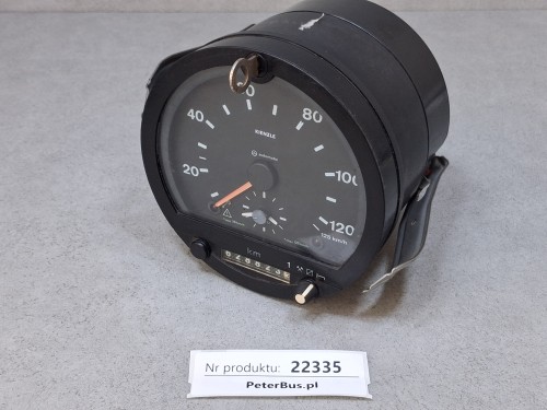 22335, Tachograf analogowy Siemens VDO typ 1318.24, na kluczyk, rok produkcji 2000, zasilanie 24V, okrągły, rejestrujący pracę 1 kierowcy (13).jpg