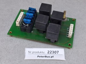 Płytka bezpieczników i przekaźników nr 0184.2.301 BS, przekaźniki BOSCH nr 0 332 209 206, gniazdo bezpieczników i przekaźników