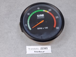 Obrotomierz, licznik obrotów EOS Coach - oryginał, 24V, nr 646.140.9999, 4 PINY, skala 3.000 obrotów