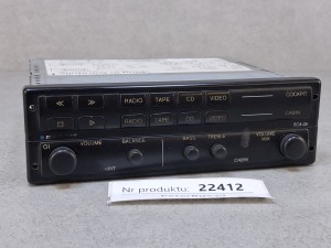 Wzmacniacz autobusowy  BLAUPUNKT BCA 05, nr 7 607 005 200 5, panel sterownia RADIO, kaseta, CD, video - 100% sprawny, GWARANCJA pełnej sprawności 