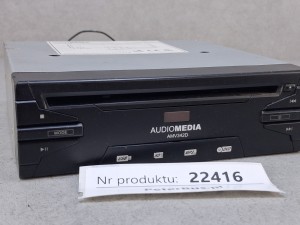 USZKODZONY odtwarzacz AudioMedia AMV342S, USB, SD, MP3, DVD, niesprawny, zasilanie 12V