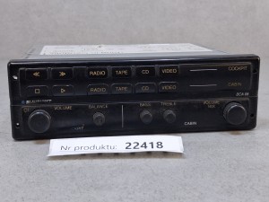 Wzmacniacz autobusowy  BLAUPUNKT BCA 05, nr 7 607 005 200 5, panel sterownia RADIO, kaseta, CD, video   - 100% sprawny -  