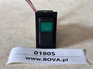 Klawisz, przycisk, włącznik autobusu, HLF numer 443 851 474 820 , symbol silnika