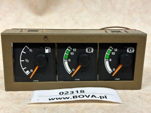 Zestaw wskaźników VDO - paliwo i ciśnienie układu pneumatycznego MAN - TEMSA