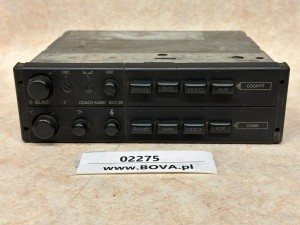 Wzmacniacz autobusowy  BLAUPUNKT BCA 08, nr 7 607 804 010, panel sterownia RADIO, kaseta, CD, video 