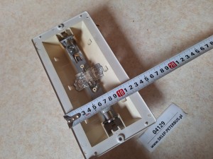 Lampa oświetlenia wewnętrznego, nad korytarzem autobusu BOVA Futura EURO 3, wymiary 25 cm x 13 cm 