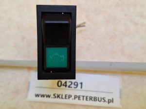 Klawisz, włącznik, przycisk IRISBUS AXER z symbolem silnika, HLF nr 443 851 498 820