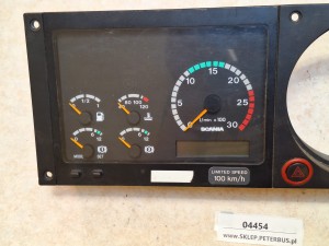 Zegary, wyświetlacz, pulpit SCANIA IRIZAR numer 1495497, 110.008.838/003, rok 2005
