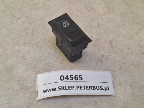 04565, Klawisz, włącznik, przycisk otwierania i opuszczania szyby bocznej od kierowcy, RENAULT ILIADE, nr 3202  (1).jpg