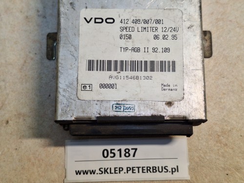 05187, Ogranicznik prędkości VDO 412.409007001, sterownik TYP-AGB II 92.109, speed limiter 1224V  (1).jpg