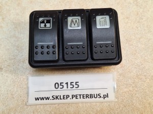 Zestaw 3 klawiszy BOVA Futura EURO 3, FHD, FLD, podnoszenie szyby bocznej, ogrzewanie szyby bocznej, ogrzewanie lusterek