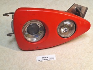 Osłona lamp, narożnik przód, okular z dwoma lampami