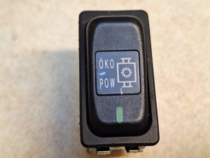 Przycisk, klawisz, włącznik deski rozdzielczej MERCEDES O550 Integro, nr  611 540 00 66, napis OKO, napis POW