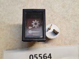 Kontrolka świetlna pulpitu MERCEDES INTEGRO, kontrolka ostrzegawcza, symbol trybu, termometru i kropli; wraz z żarówką i gniazdem żarówki 