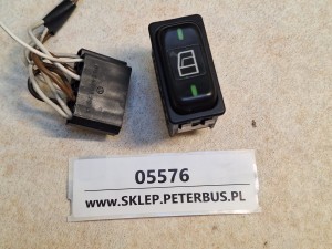 Przycisk, klawisz, włącznik deski rozdzielczej MERCEDES O550 Integro, nr  611 540 00 66, podnoszenie i opuszczanie szyby bocznej kierwocy