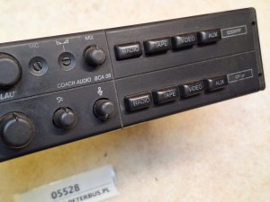 Wzmacniacz autobusowy  BLAUPUNKT BCA 08, nr 7 607 804 010, panel sterownia RADIO, kaseta, CD, video 