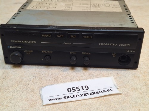05519, Wzmacniacz autobusowy z wyjściem na mikrofon, BLAUPUNKT BCA 46, 2 x 20 W  (7).jpg
