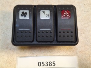 Zestaw 3 klawiszy BOVA Futura EURO 3 FHD, FLD, włącznik nawiewów, włącznik świateł awaryjnych, włącznik oświetlenia