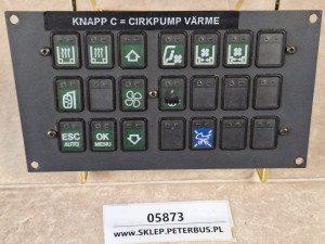 Panel przycisków deski rozdzielczej SCANIA 2010 rok, REV 2 Bottom , 14347 C-P02, 10181317, 