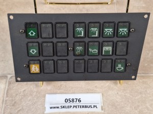 Panel przycisków deski rozdzielczej SCANIA 2010 rok, REV 2 Bottom, 14347 D-P02