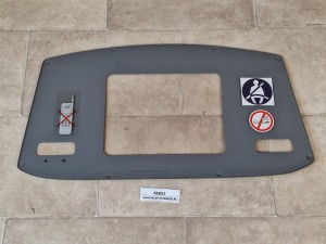 Osłona monitora przedniego, zabudowanego, pleksa SCANIA