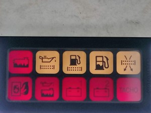 Wyświetlacz IRISBUS AXER, kontrolki ostrzegawcze pulpitu, 10 kontrolek 
