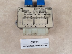 Skrzynka sterująca siłownika zamka CRESTO 1696001, RVI 5010347538, RENAULT ILIADE 