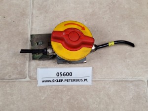 Zawór otwierania, zamykania drzwi, Knorr-Bremse 0 484 351 012, SETRA, czerwone pokrętło 