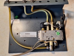 Elektrozawór otwierania drzwi SCANIA IRIAZAR, Bode Masats 22129A24 + stelaż mocujący Bode 051034EH