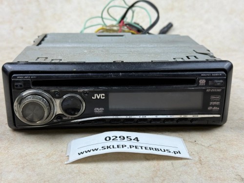02954, Odtwarzacz DVD, WMA, MP3, WAV, JVC typ KD-DV5302, z pilotem i okablowaniem (5).jpeg