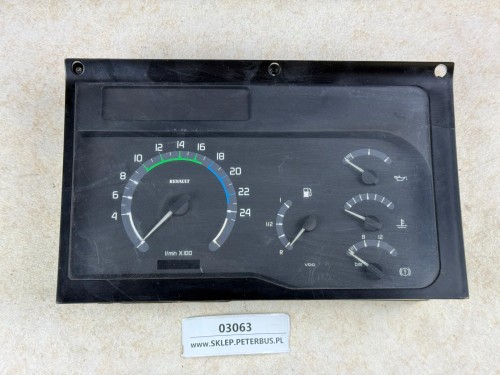 03063, Zegary, deska rozdzielcza RENAULT ILIADE EURO 2, obrotomierz, wskaźnik paliwa,  5 zegarów (4).jpeg