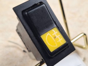 Klawisz, przycisk, włącznik świateł, BOVA Futura, EURO 2, nr 511.059, 6 PINów 