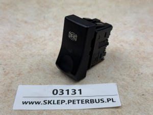 Klawisz, włącznik, przycisk na pulpicie, z symbolem przekreślonym