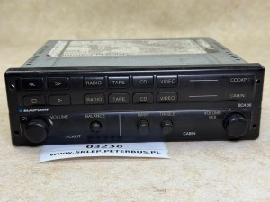 Wzmacniacz autobusowy BLAPUNKT BCA 05, panel sterowania nagłośnieniem RADIO, KASETA, CD, VIDEO, kokpit i kabina 