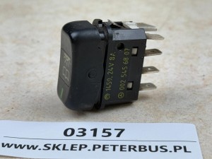 Przycisk, klawisz, włącznik oświetlenia wewnętrznego, indywidualnego nad pasażerem, nr 002 545 68 07, 1459.24V