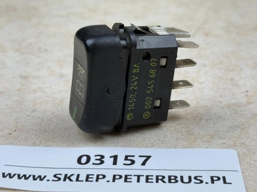 03157, Przycisk, klawisz, włącznik oświetlenia wewnętrznego, indywidualnego nad pasażerem, nr 002 545 68 07, 1459 (2).jpeg