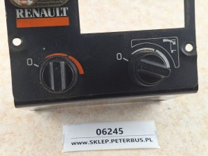 Panel sterowania ogrzewaniem, nawiewem RENAULT, dwa pokrętła, 