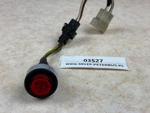 Przycisk otwierania, zamykania drzwi autobusu MAN A20, EAO nr 14-611.001, symbol podwójnych drzwi 