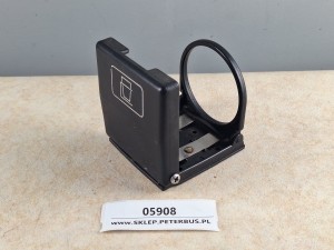 Składany uchwyt na napój - kubek, puszkę lub butelkę, mocowany do ścianki, wymiary 10 x 10 cm 